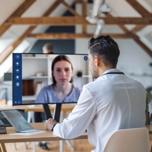modern-medical-worker-wearing-white-coat-sitting-desk-loft-office-having-online-appointment-w-scaled (1)